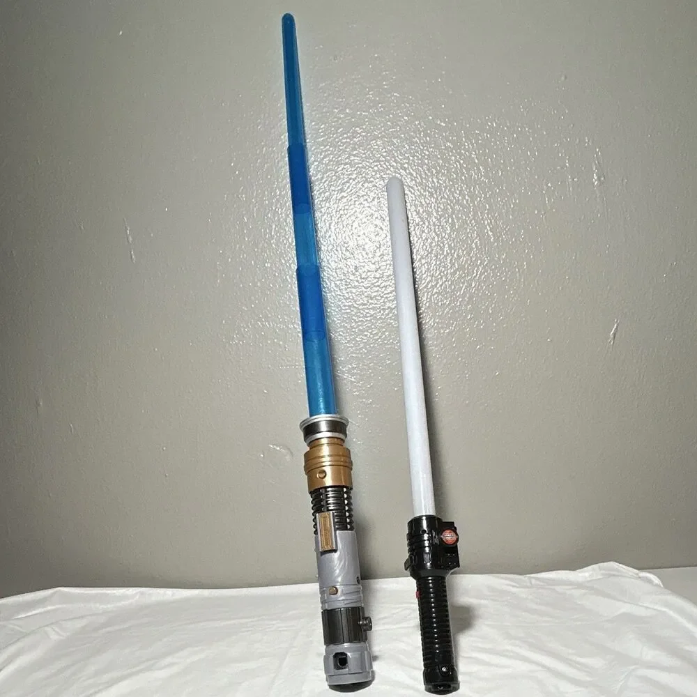 Star Wars Light-Up Toy Lightsaber Lot of 2 Blue & Red, Science Fiction